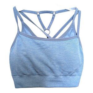 Gymshark Adapt Seamless Light blue Sports Bra Medium Support  Women Size Small